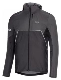 Veste Imperméable GORE Wear R7 Partial Gore-Tex INFINIUM Hooded Noir Gris