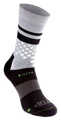 Paire De Chaussettes Inov-8 F-Lite Crew Sock Blanc Noir Unisex