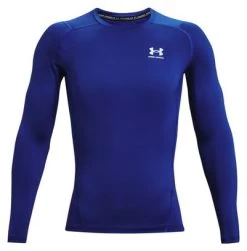 Maillot Manches Longues De Compression Under Armour Heatgear Armour Bleu Homme