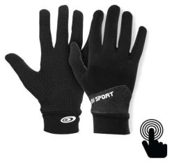 Gants Tactiles BV Sport Light-Run Noir / Gris Chiné