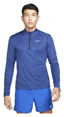 Haut Manches Longues 1/2 Zip Nike Dri-Fit Element Bleu