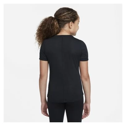 Maillot Manches Courtes Nike Dri-Fit One Noir Fille – Image 2