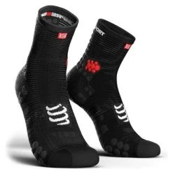 Chaussettes Compressport Pro Racing V3.0 Run Haute Noir